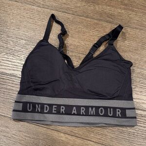 Under Armour Black and Gray Sports Bra